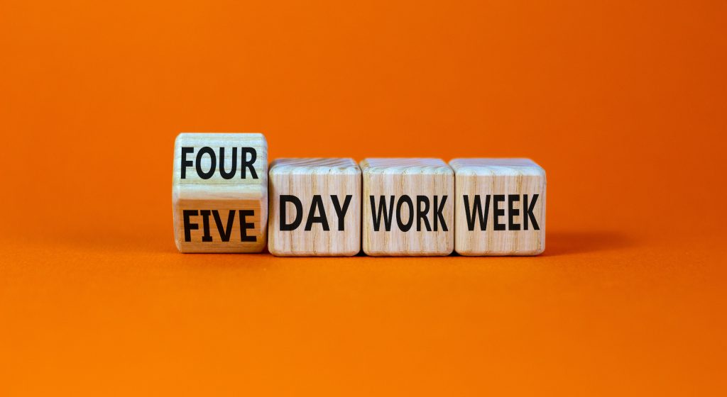 How viable is a four-day week for SMEs? 4 or 5 day work week symbol.