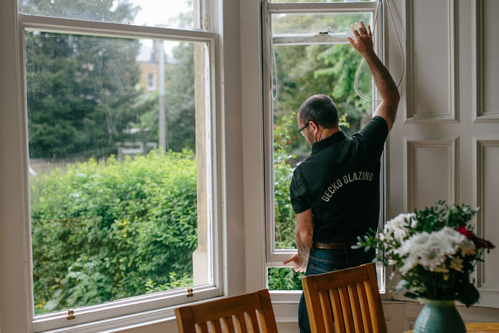 Innovative secondary glazing start-up secures £150k investment Gecko Glazing being fitted
