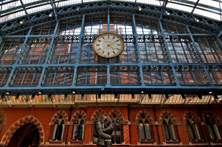 The Meeting Place under the Dent Clock St Pancras Station