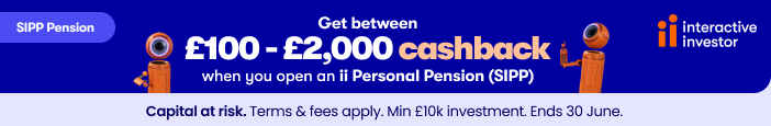 Invest in your pension - get £100 - £2000 cashback