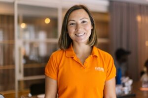 Winner of Small Business, Big Break, Lauren O'Donnell, founder of Oatsu