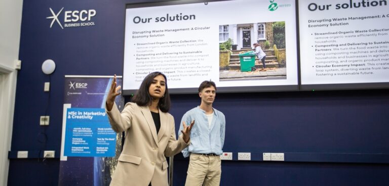 ESCP students at the School’s Entrepreneurship Festival