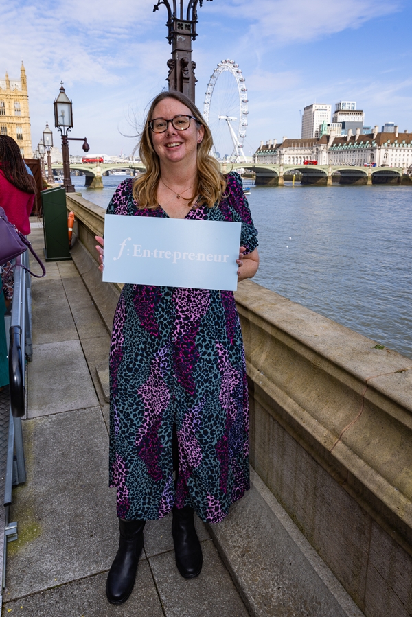 Tara Askahm attending The House of Lords to mark being named an f:Entrprenuer for 2025