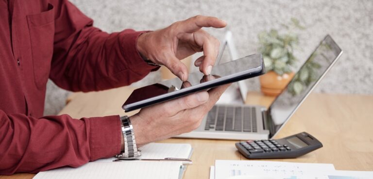 Making Tax Digital: Compliance burden or productivity boost? businessman-working-with-touchpad