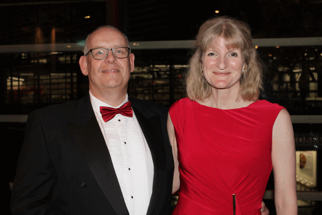 Paul Day, managing director of Filestream Ltd with Layla Cockburn, Operations Director at the DM Awards 2025.