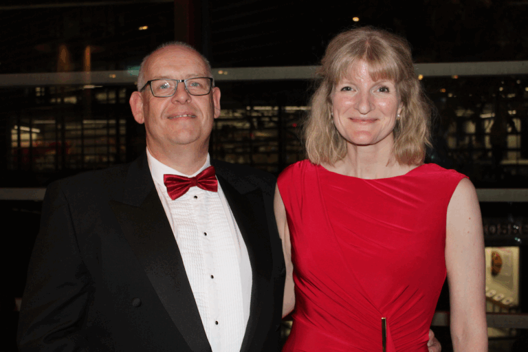 Paul Day, managing director of Filestream Ltd with Layla Cockburn, Operations Director at the DM Awards 2025.