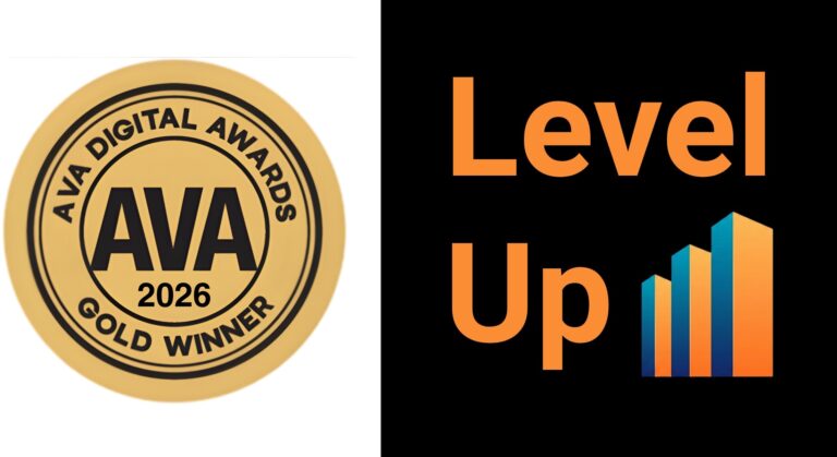 Level Up Leadership Podcast Secures Gold at 2026 AVA Digital Awards Level Up - AVA Awards winner