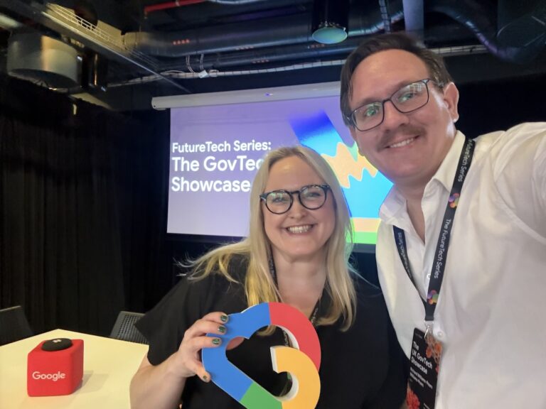 Social Care Tech Platform Agorastaff Named In Google Govtech Top 30 Richard Williams-Pears and Jolene Williams-Pears at the Google event.