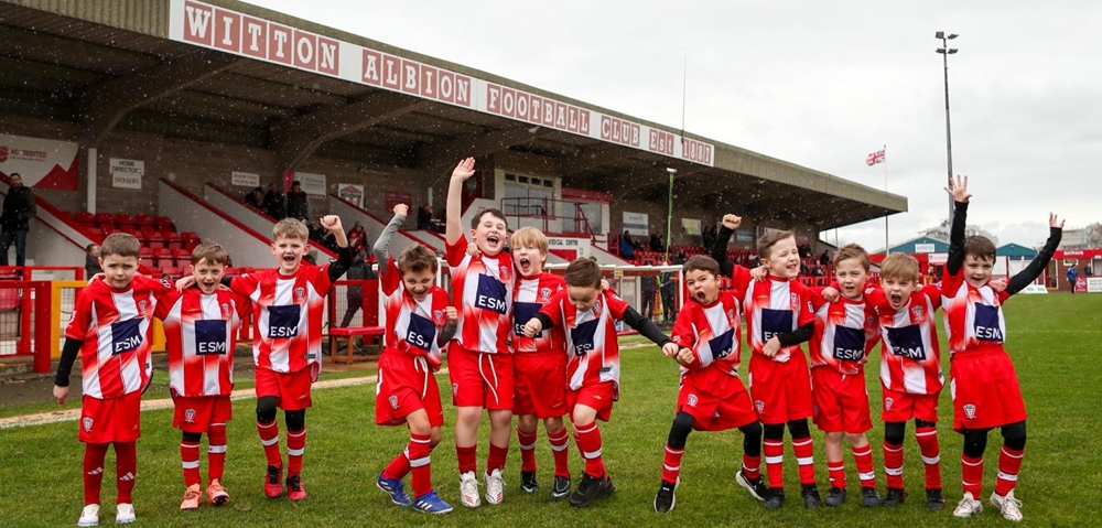 ESM Operations Landmark £250,000 Charity Donation ESM Operations Sponsors Under 7s Team at Witton Albion Football Club