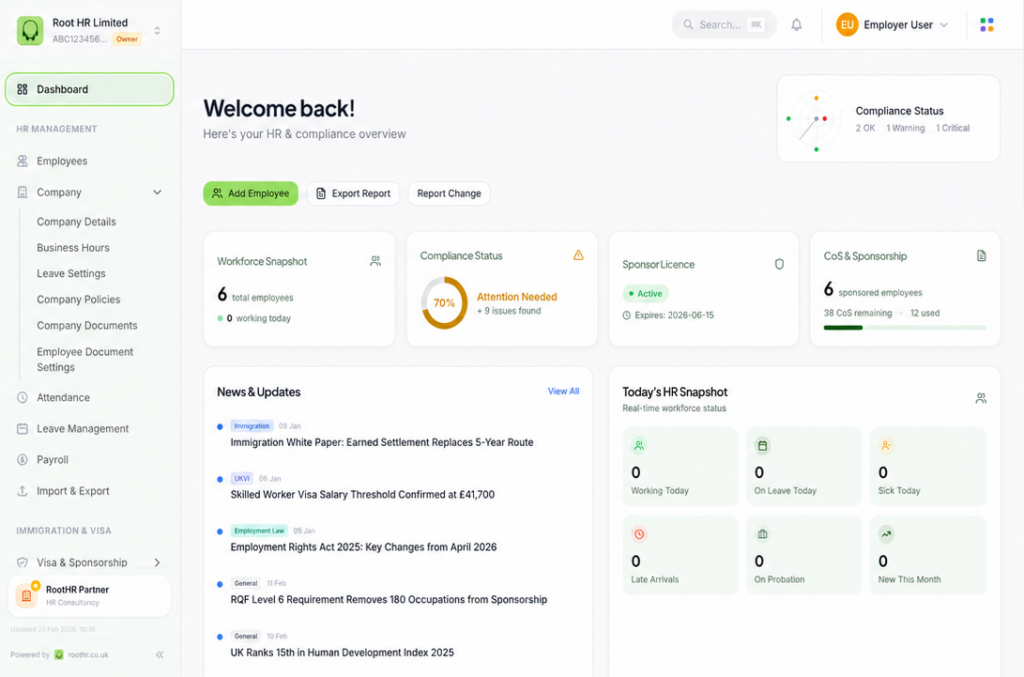 Root HR is a cloud-based workforce management platform